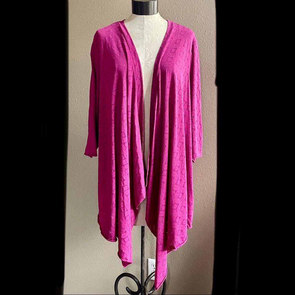 Avenue Woman’s Fuchsia coverup/jacket